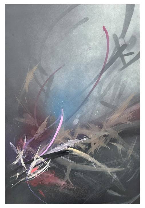 One of artist Bob Peck's current favorites: 'By a Thread.'