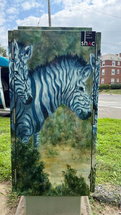 "Zebras Grazing" by Michael Wagner