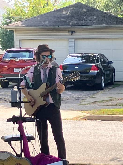 Beezy Douglas at the Cleveland Heights Community Market.