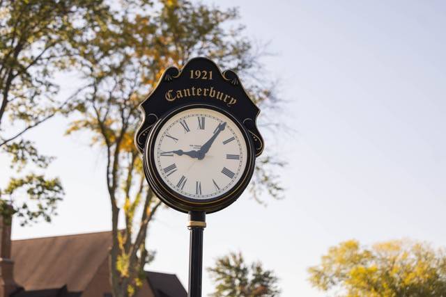 The Canterbury Golf Course clock.