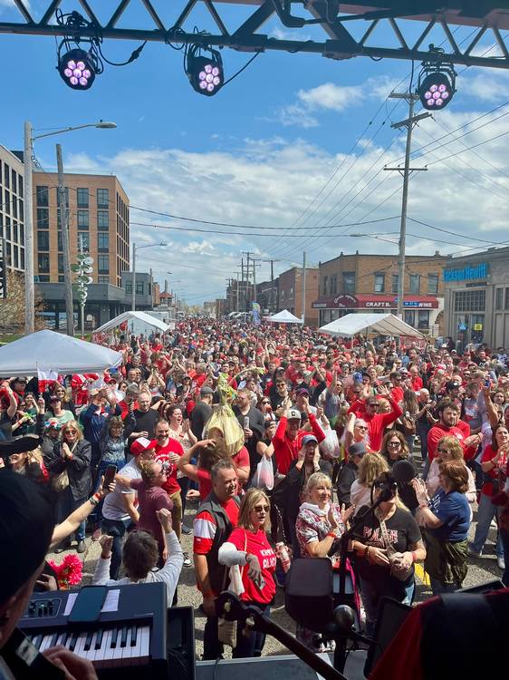 Dancing in the streets on Dyngus Day