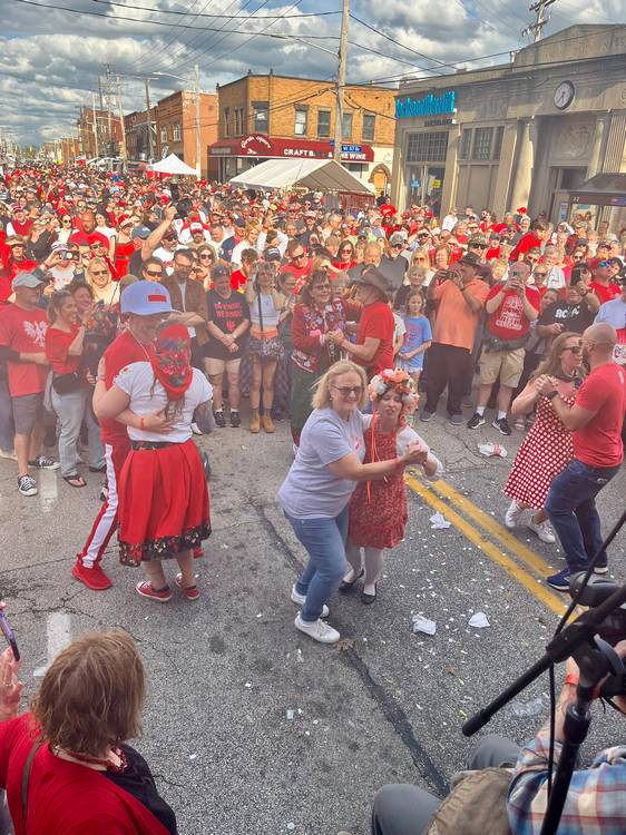 Dancing in the streets on Dyngus Day