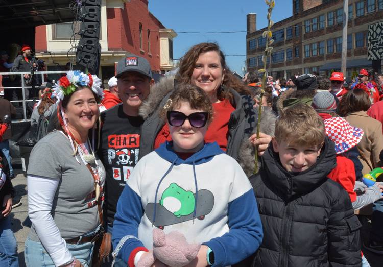 Mary, with her friends and family, loved the Chardon Polka Band.