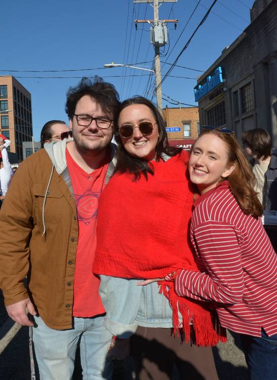 Bobby, Abby, and Maeve showing the love.