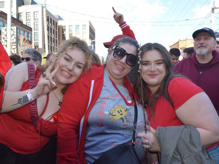 Friends in the Dyngus Day spirit.