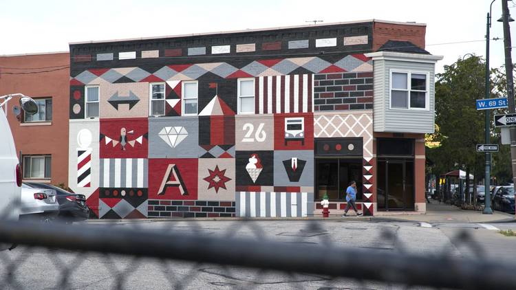 Ryan Jaenke's mural in Gordon Square.