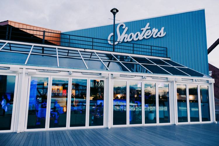 Shooters exterior on the West Bank of the Flats.