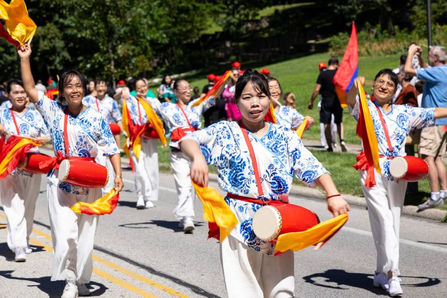 The Parade of Flags.
