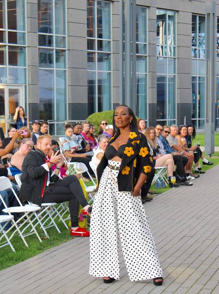Valerie Mayén’s Glam Rock Runway Show featured fashions inspired by 70s and 70s rock counterculture.