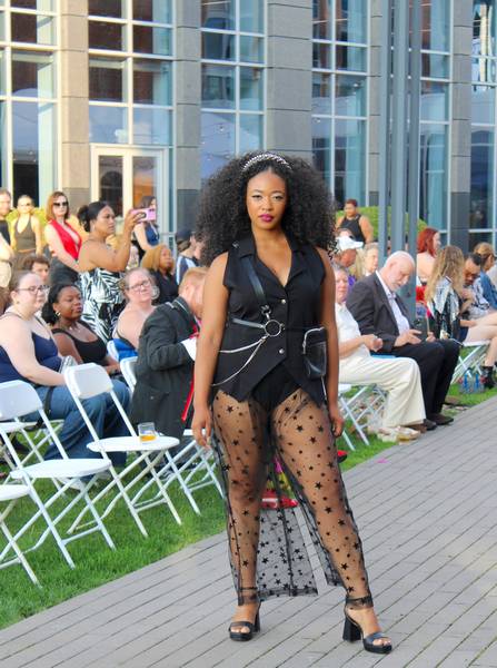 Valerie Mayén’s Glam Rock Runway Show featured fashions inspired by the 70s and 70s rock counterculture.