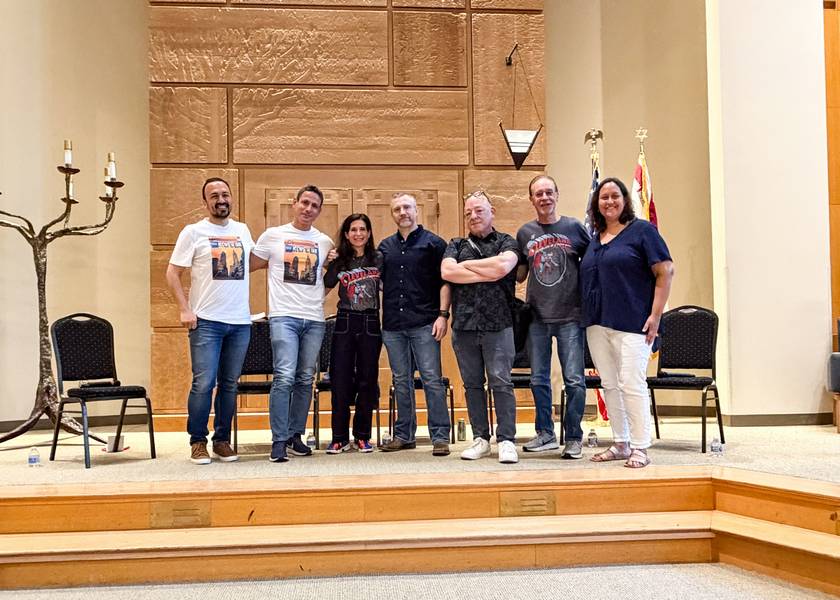 Panelists participate in the 'From Cleveland to Krypton: The Superman Panel' during the Maltz Museum's 'Icons Fest' on July 12.