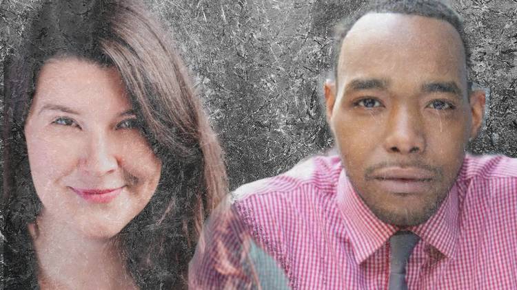 Melissa Crum and Ananias Dixon are collaborating on the work-in-progress, 'Gray Space.'