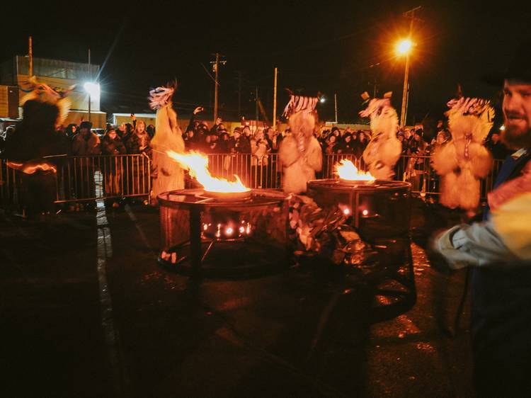 The Kurent Jump summons the mythical creatures to chase away winter and usher in spring.