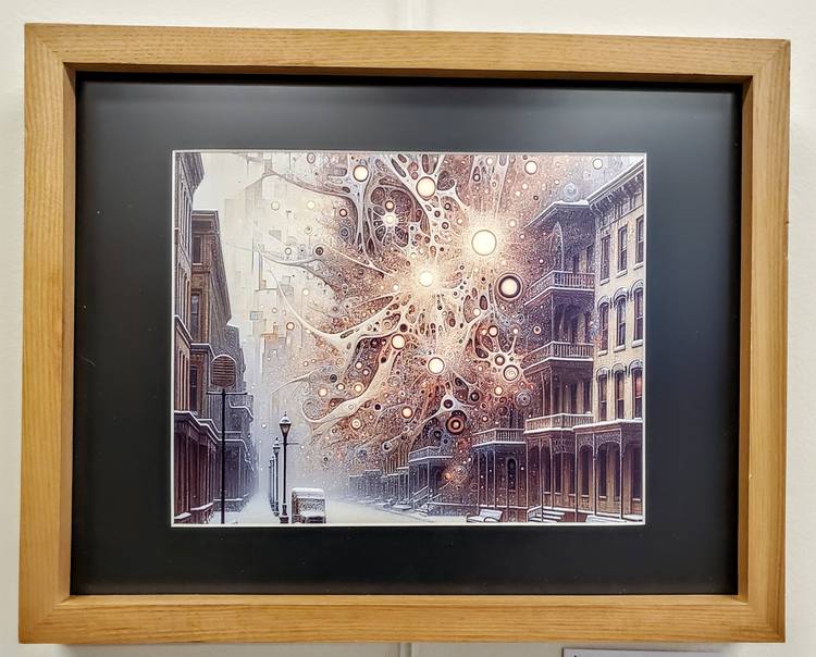 'Winter Cityscape' by June Hund.