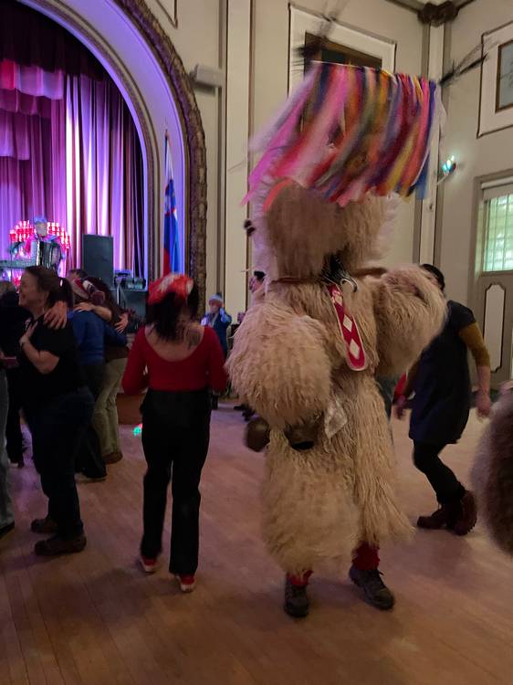 The Kurenti entertained guests on the dance floor during the Kurent Jump on Feb. 7/