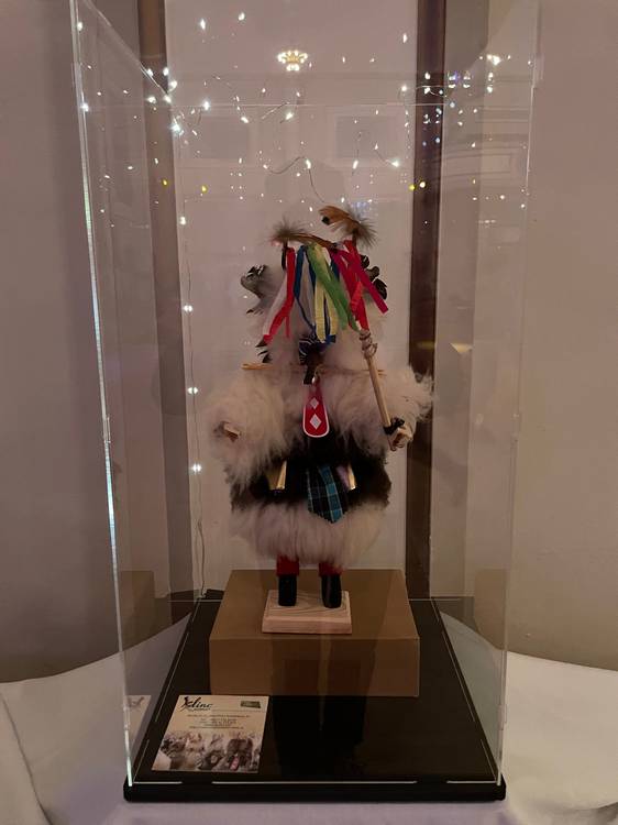 Organizers raffled off a mini-Kurent at the Kurent Jump on Feb. 7.