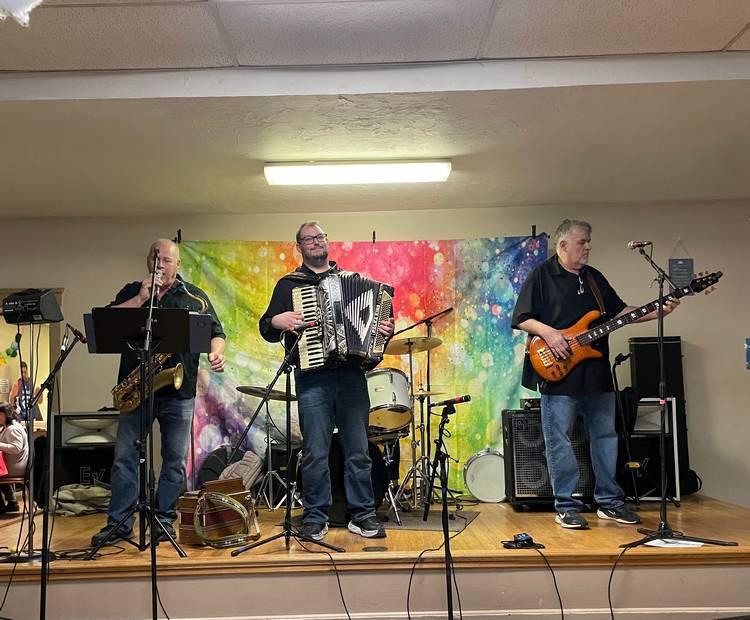 The Anthony Culkar Band performed in the Slovenian National Home lower hall.