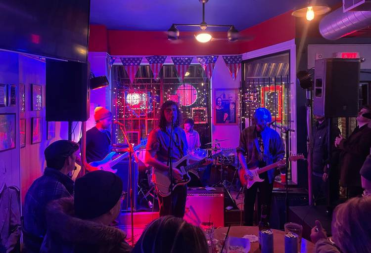 Youth Pallet on that School of Rock Stage at Millard Fillmore Presidentia Library.