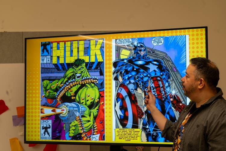 The Incredible Hulk even makes an occassional appearance at Lake Erie Ink's KidsComicCons.