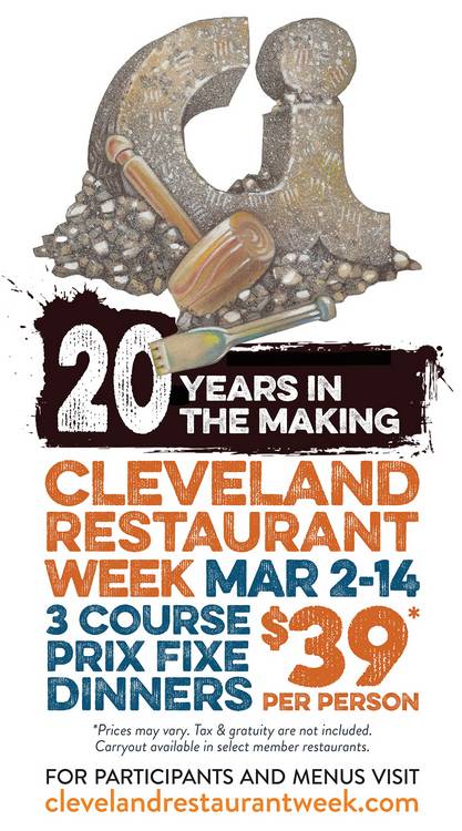 Cleveland Restaurant Week runs Monday, March 2 through Saturday, March 14.