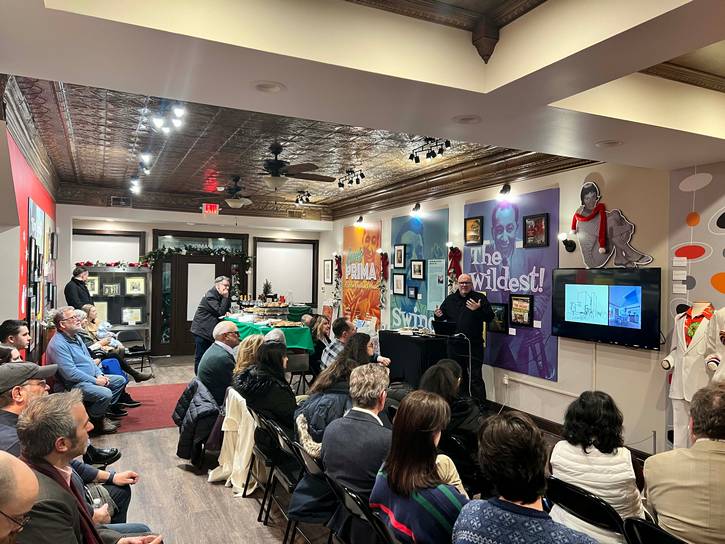 Maschke deliberately chose the Little Italy neighborhood and its food and wine to reflect different chapters of his life.