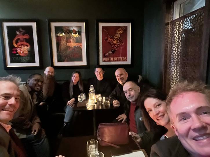 Body of Work attendees gathered at Cent’ Anni in Little Italy after the lecture to continue the discussions.