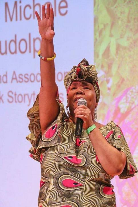 Michele Rudolph,, Cleveland Association of Black Storytellers.