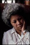 Toni Morrison at her upstate New York home in the 1980s