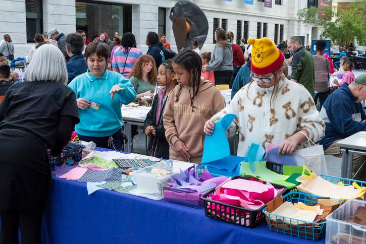 Making journals expressing personal dreams for self and communities with Making journals expressing personal dreams for self and communities with Akron Children's The Studio.