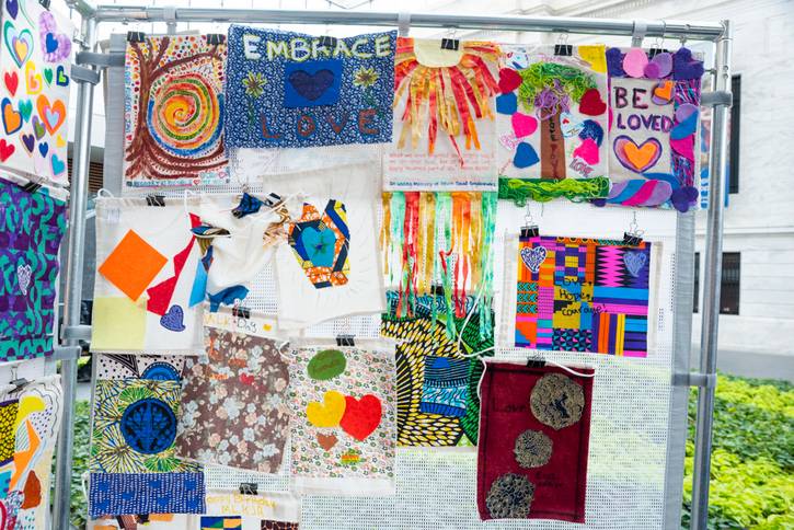 Making journals expressing personal dreams for self and communities with Making journals expressing personal dreams for self and communities with Akron Children's The Studio.