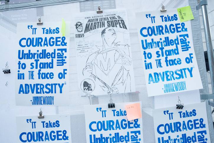 The finished product with Zygote Press on MLK Day at the Cleveland Museum of Art