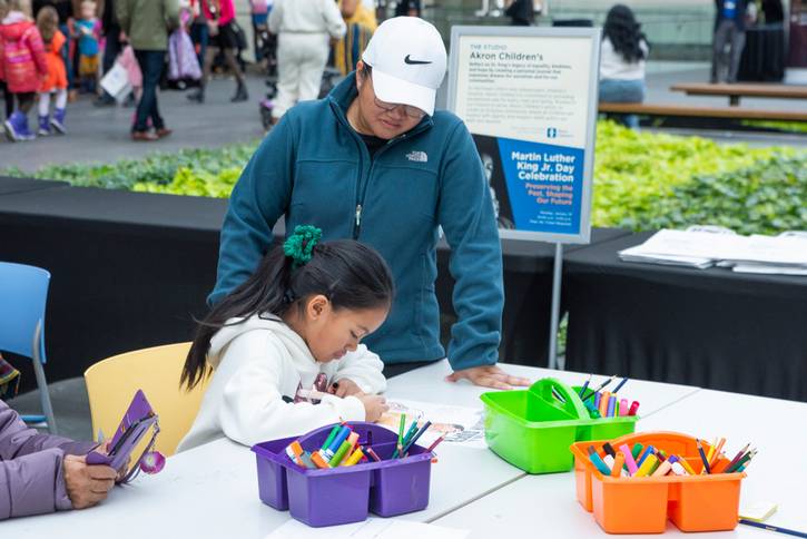 Celebrating Martin Luther King Jr. Day at the Cleveland Museum of Art.