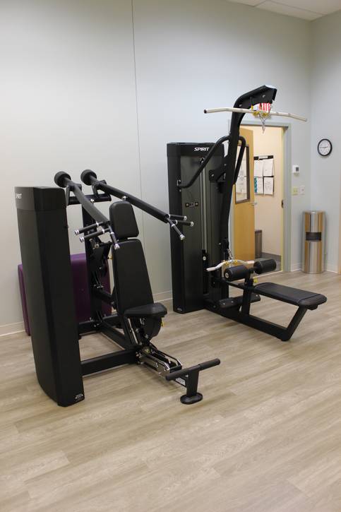 Karen Lipman Steiger and her family helped make the expanded fitness studio possible.