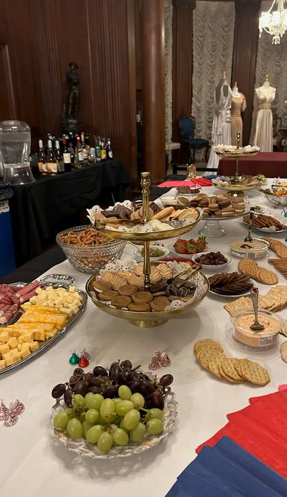 A delectable charcuterie spread is included in the ticket price.