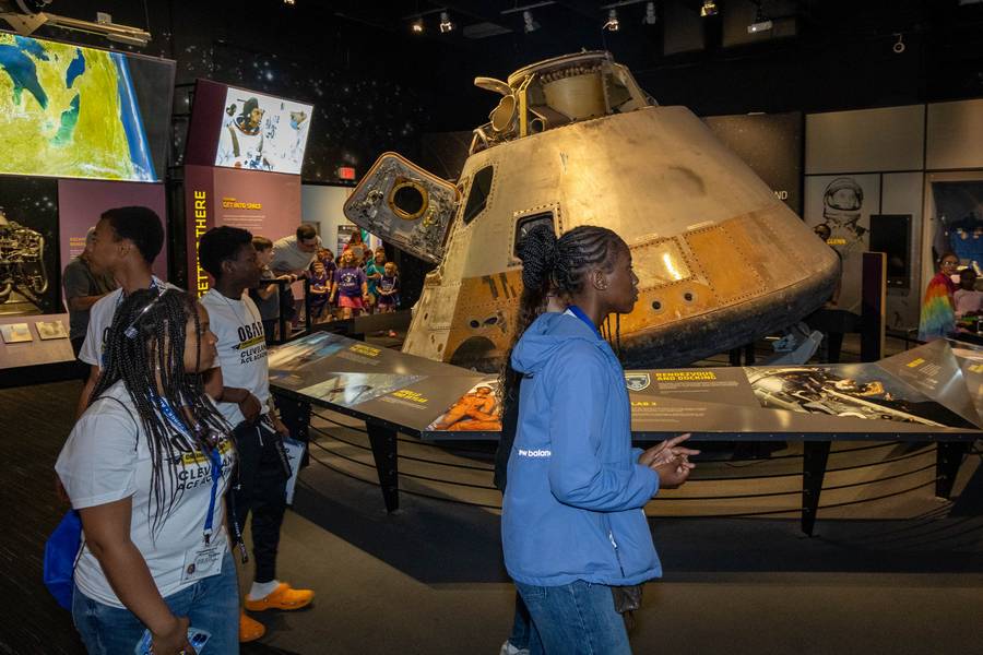 ACE students at the Great Lakes Science Center.