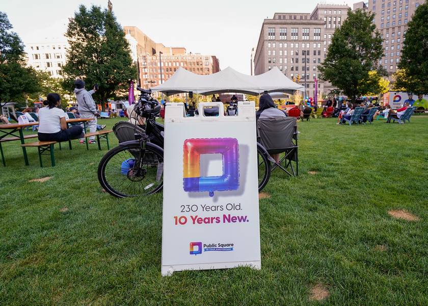 Cleveland and Public Square: 230 years old, 10 years new.