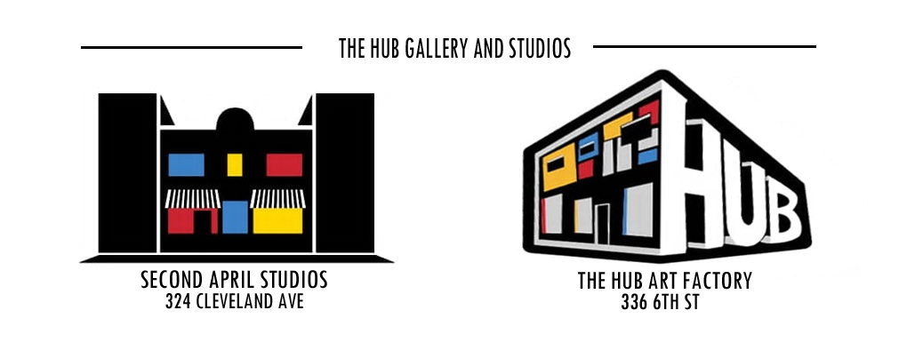 The Hub Art Factory and Second April are just two of the many galleries in Downtown Canton.