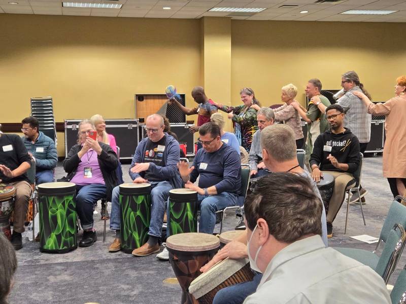 Trust Drum Circles gets everyone involved with their beats.