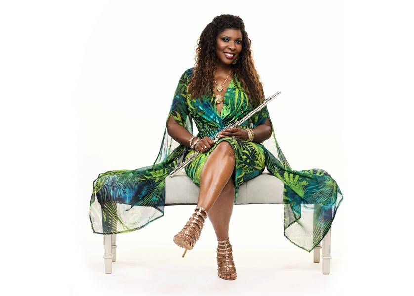 Soul-jazz flutist Athea René will jin Hubbs Groove at July's Rhythm on the River.