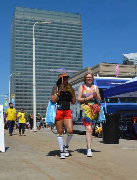 Enjoying the sunshine at Pride in the CLE 2026.