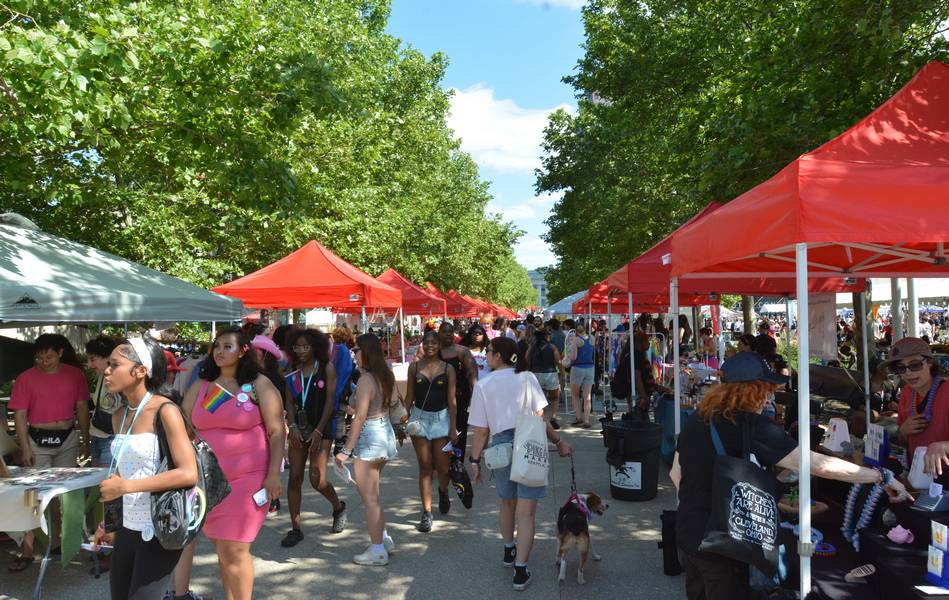 The vendor tents at Pride in the CLE 2026.