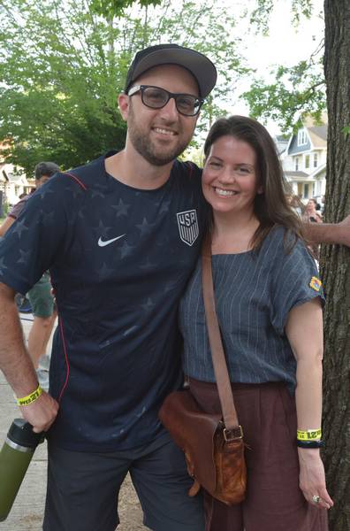 Alex and Brooke at Larchmere PorchFest.