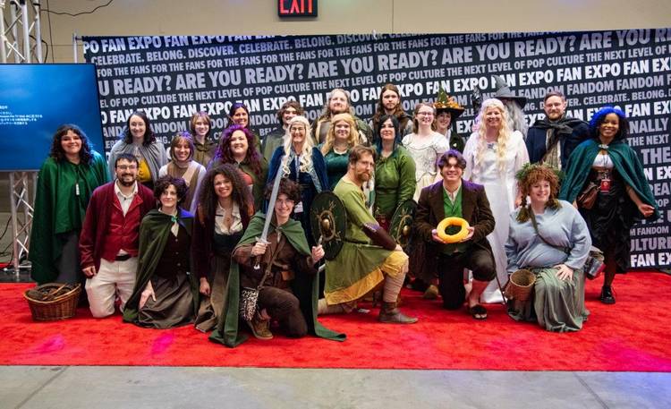 Posing on the Red Carpet at FAN EXPO.