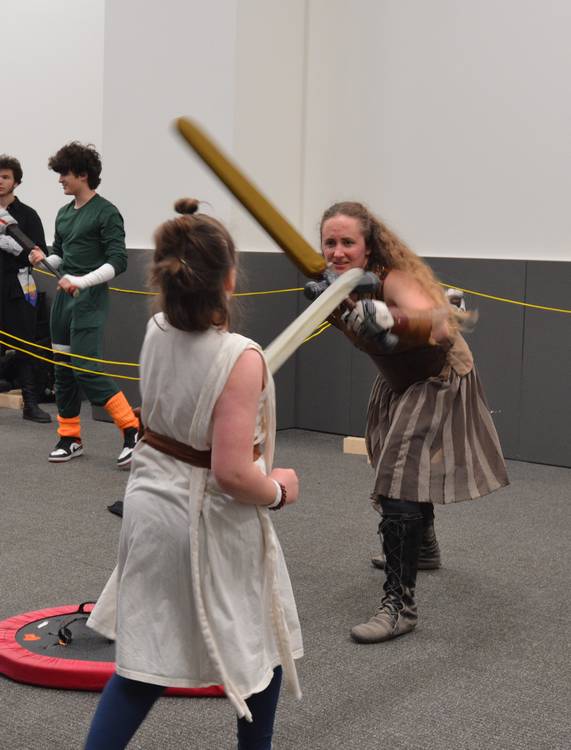 Foam fighting at FAN EXPO Cleveland 2026.