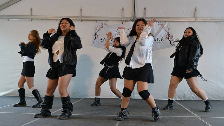 Dance performers at the Cleveland Asian Festival.
