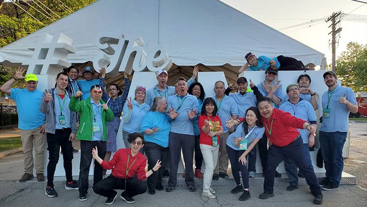The dedicated volunteers at the Cleveland Asian Festival.