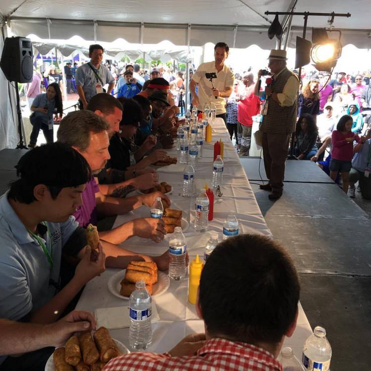 Egg Roll Eating contest