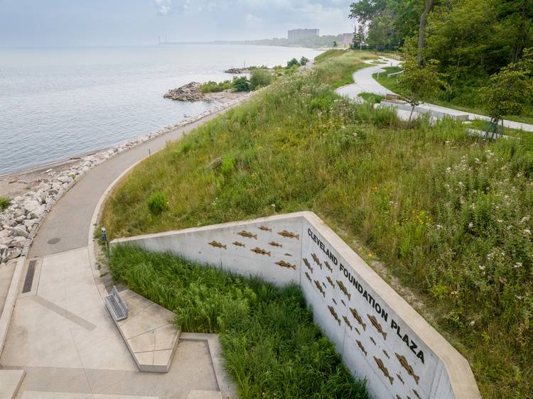 The Euclid Beach Connector project is similar to a project completed in 2025 at Sims Park.