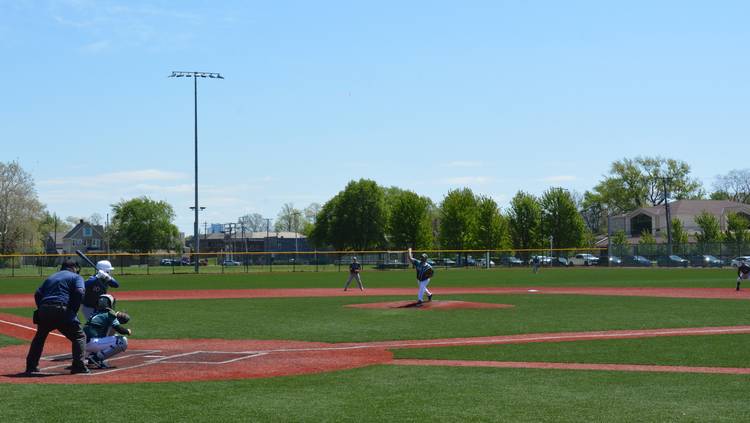 It was a beautiful day for a baseball game at League Park.