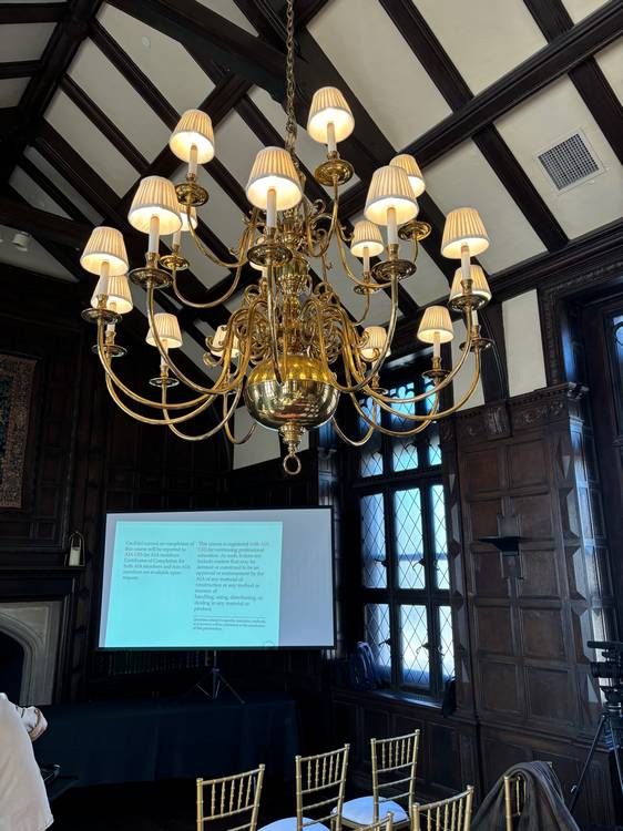 The Great Hall, with it's vaulted ceilings, in the Greenbrier Suite.